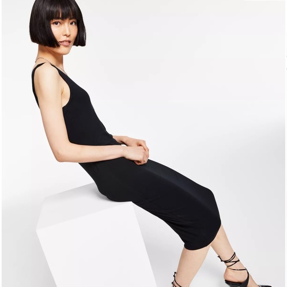 Bar III Bodycon Scoop-Neck Midi Dress - Picture 3 of 5